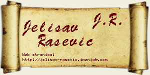 Jelisav Rašević vizit kartica